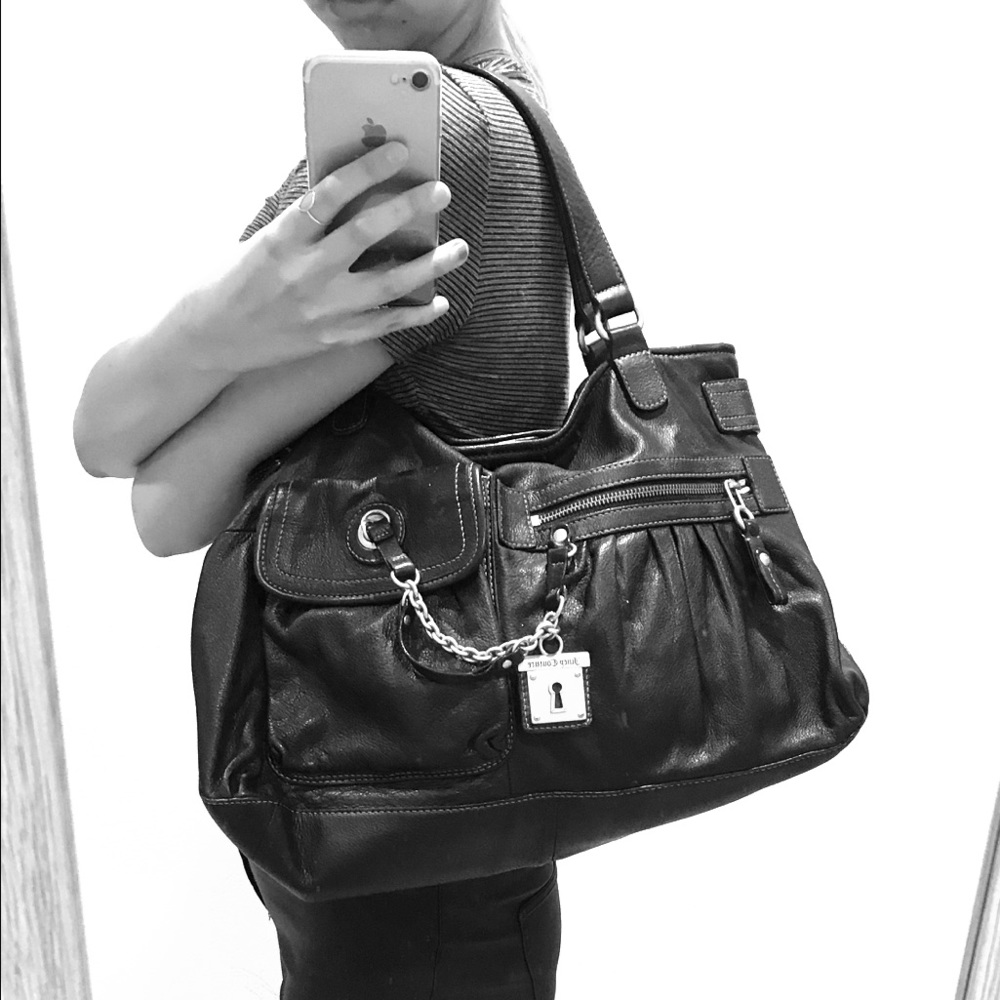 100% quality leather Juicy shoulder bag